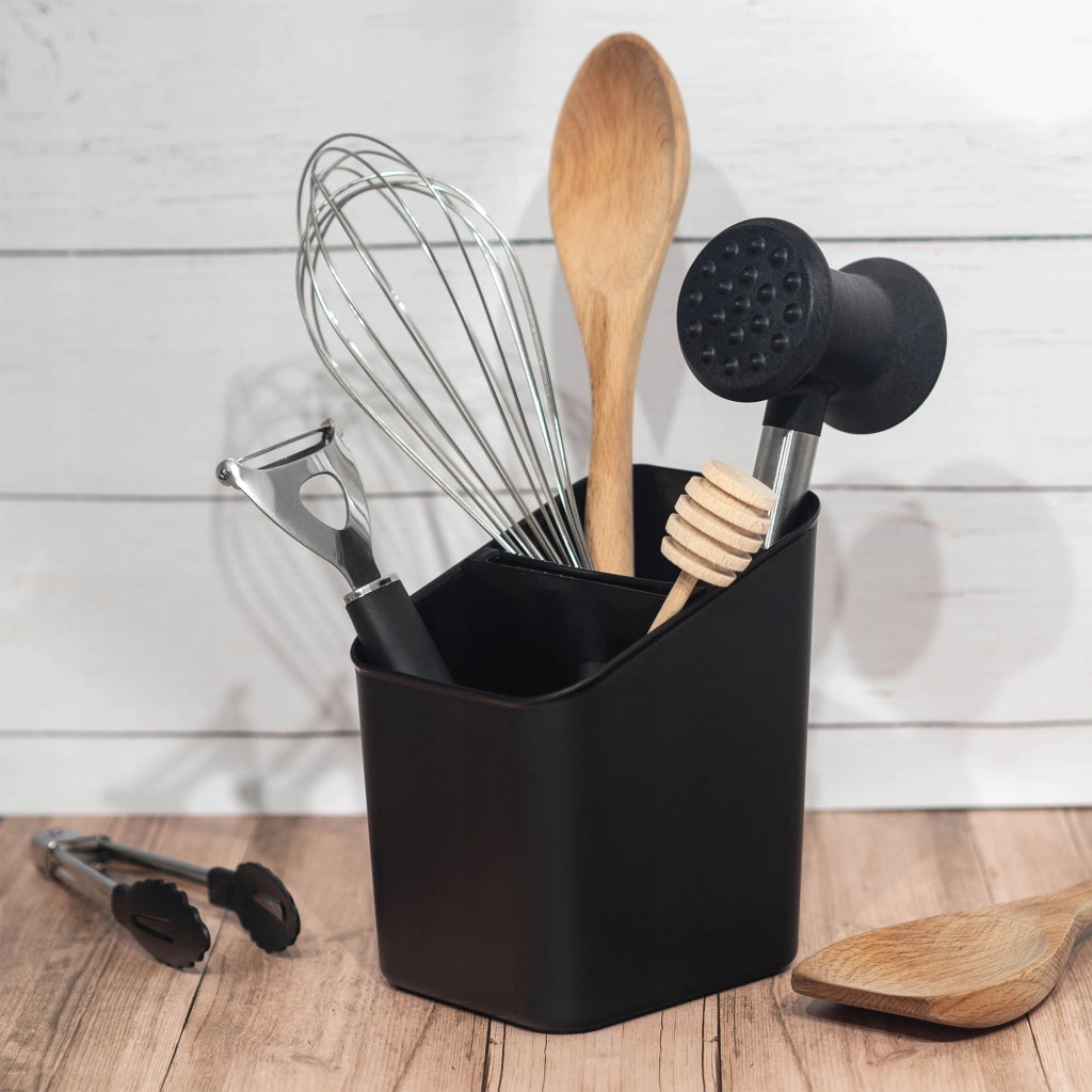 KADAX Scolaposate Organizer per utensili, contenitore in plastica nera