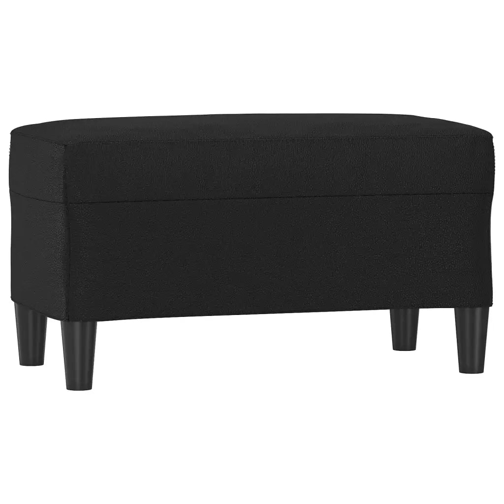 Panca Nera 70x35x41 cm in Similpelle cod mxl 77081