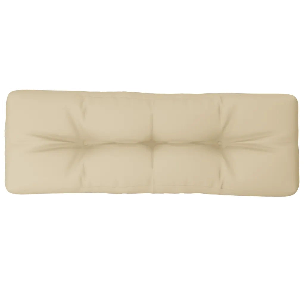vidaXL Cuscino per Pallet Beige 120x40x12 cm in Tessuto