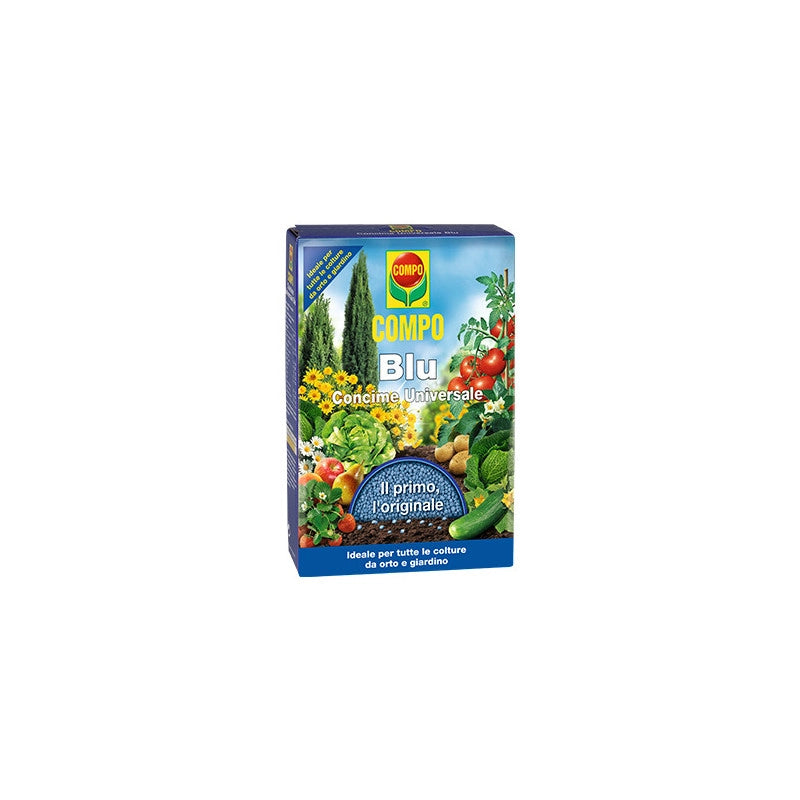 Concime granulare universale – 1kg – COMPO BLU – Nutrizione completa per orto e giardino