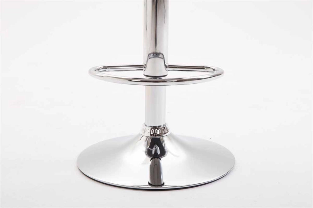 Set 2 Sgabelli Kiel in similpelle grigio,cromo