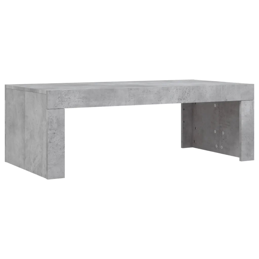 Tavolino salotto | Tavolino da caff¨¨ | Tavolino da Soggiorno Grigio Cemento 102x50x36 cm Legno Multistrato