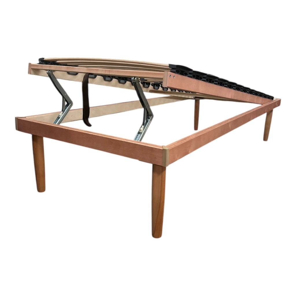 Rete letto antireflusso in legno sollevabile manualmente per materasso singolo 80x190