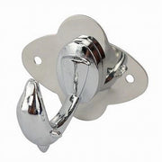 Trade Shop - Appendino Gancio Appendi Porta Asciugamano 1 Posto Bagno A Delfino 7.5 Cm 52178 -