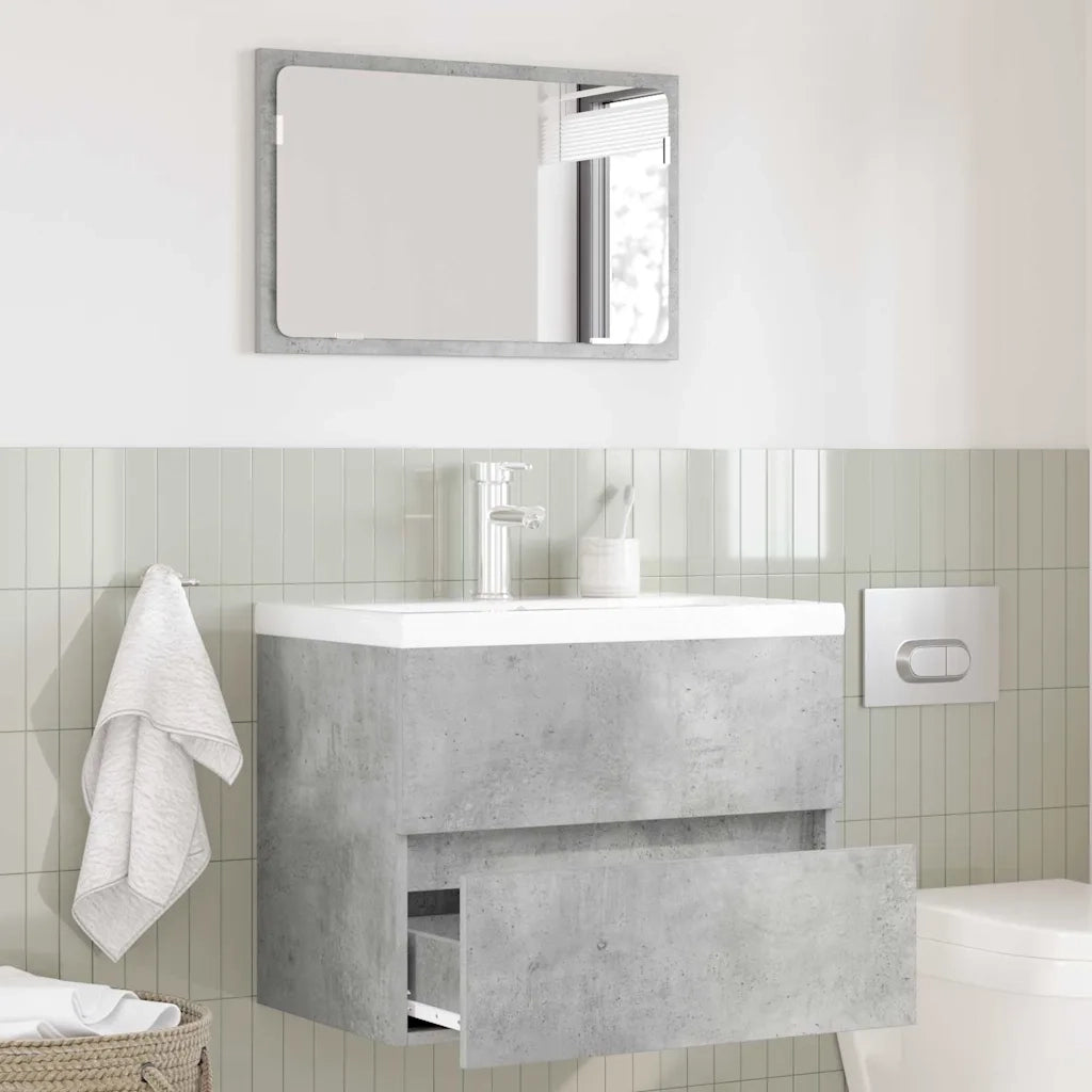 Set di mobili per il bagno Grigio cemento 60 x 38,3 x 45 cm 876035