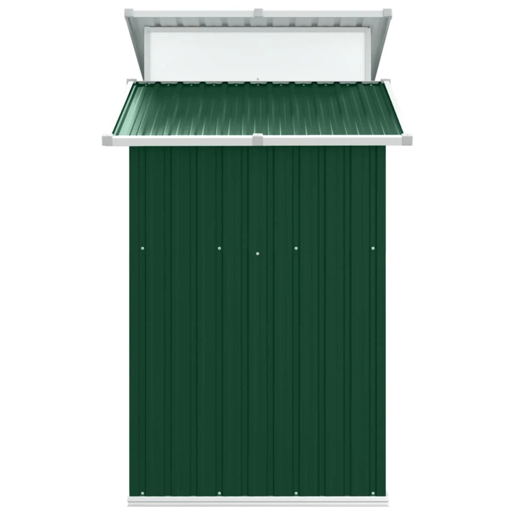 Casetta da giardino cabina ripostiglio casetta da esterno robusta casetta per attrezzi 270 x 130 x 208,5 cm acciaio zincato verde 02_0022375