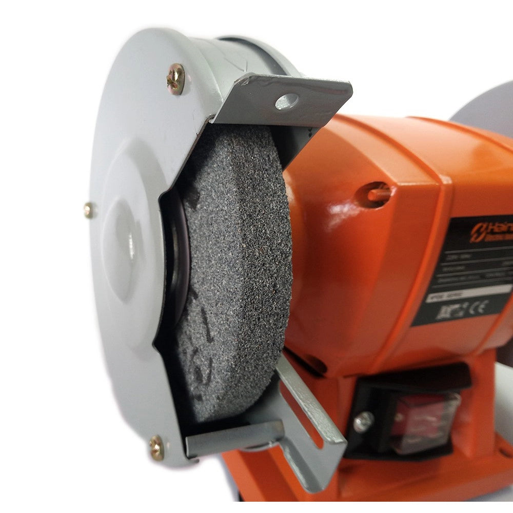 Trade Shop - Smerigliatrice Mola Da Banco 250w 2 Dischi 2 Pietre 125mm Professionale Hn-1206b -