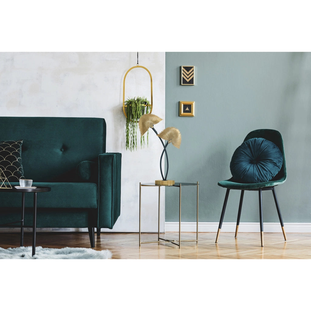 Lampada da tavolo Sue 100 in alluminio oro e nero