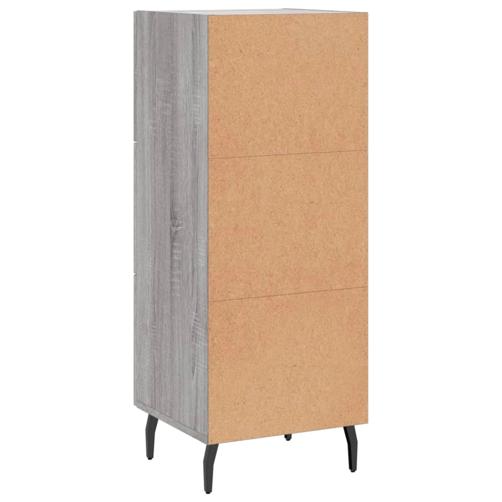 Buffet credenza cassettiera armadio mobile contenitore organizer cucina soggiorno Sonoma 34,5 x 34 x 90 cm legno ingegnerizzato grigio 02_0036304