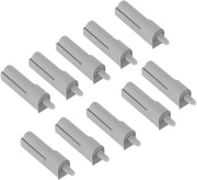Dempatori per porte di armadi 10 pezzi - Closura morbida delle porte degli armadi - Meccanismo di chiusura silenzioso - Dempatori per mobili in ABS - Facile da installare - Clima domestico duraturo