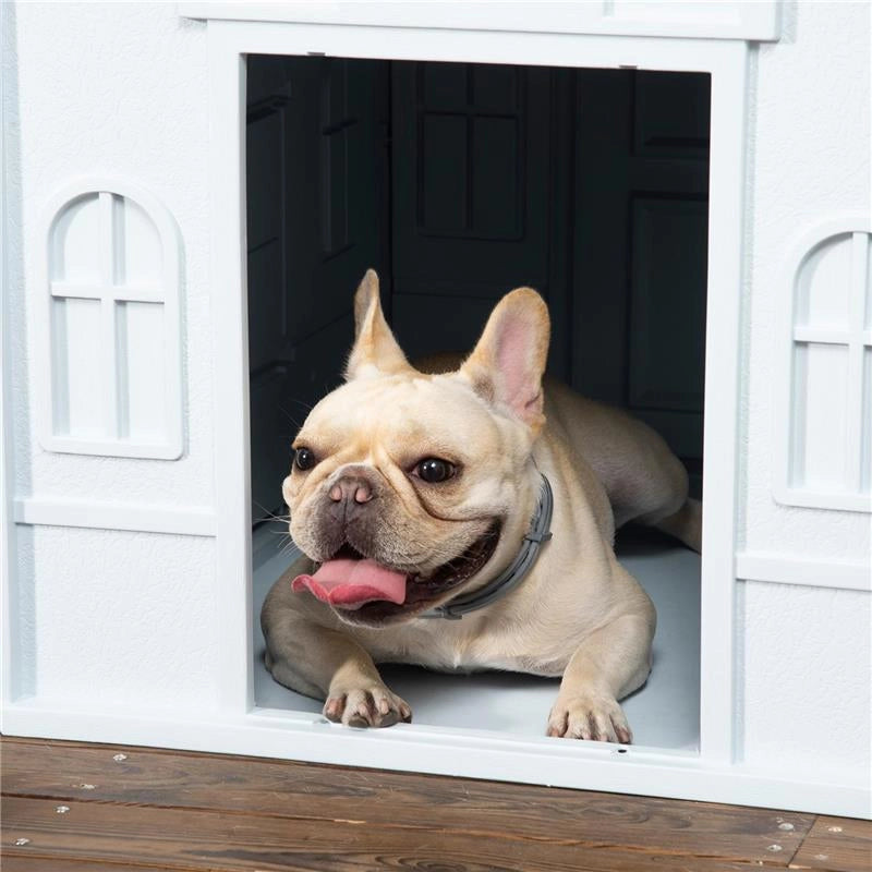 CUCCIA PER CANI DI TAGLIA MEDIA E PICCOLA MAX 20KG IN PP IMPERMEABILE, 65X75.7X63 CM, BLU