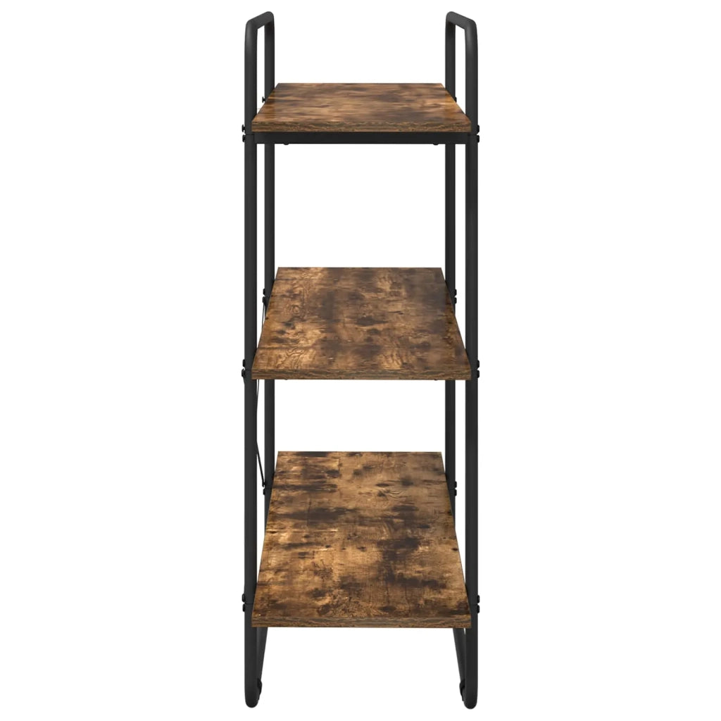 Libreria 3 livelli 100 x 35 x 105 cm PB Rovere Fumo 8007794