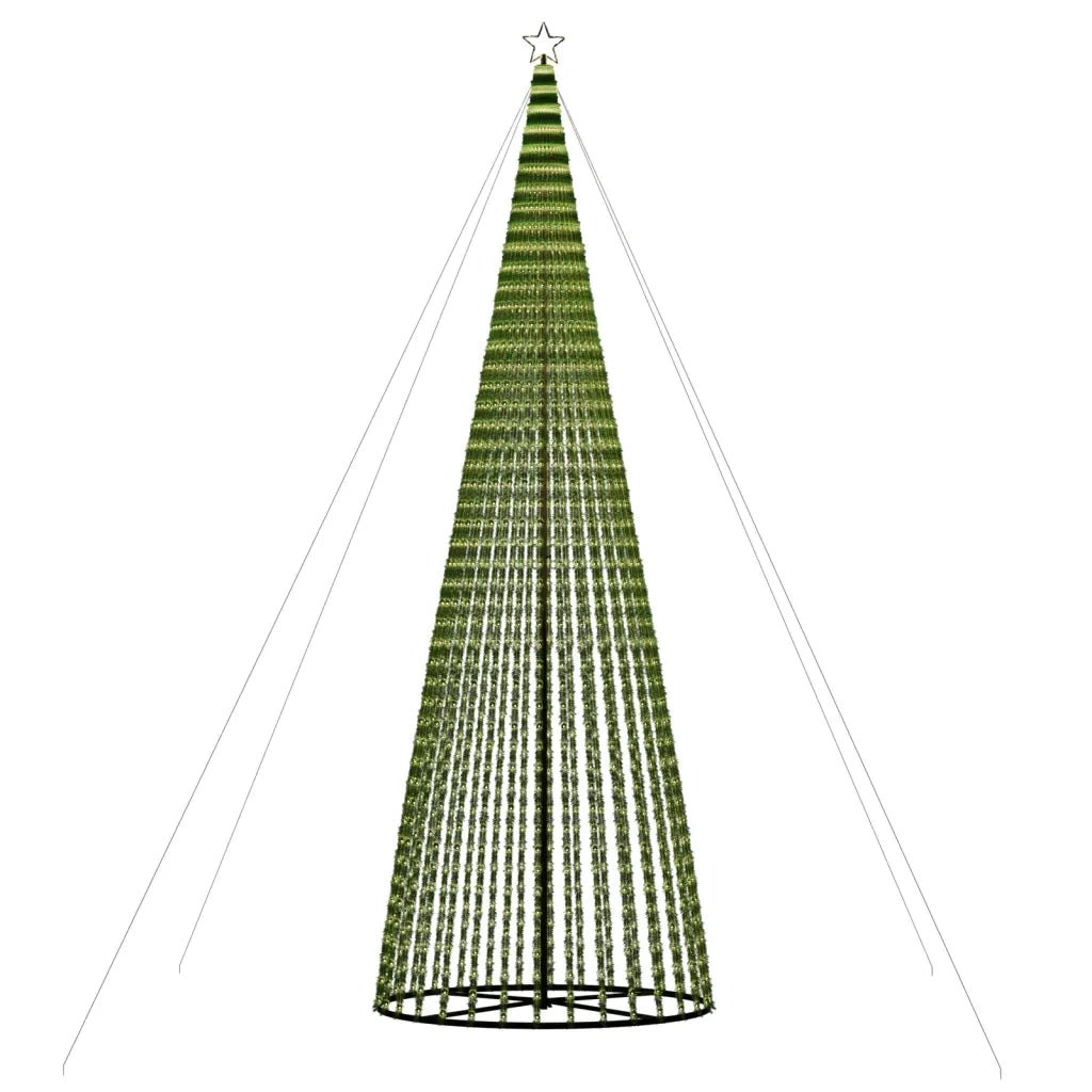 Albero di Natale a LED 1544 LED Bianco Caldo 500 cm 358072