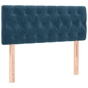 Testiera | Testata Blu Scuro 100x7x78/88 cm in Velluto