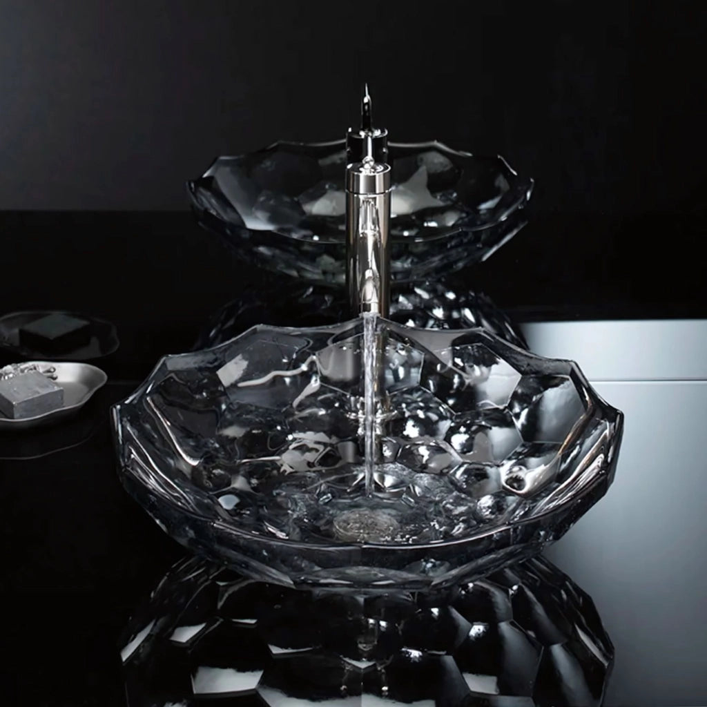 Lavabo Da Appoggio Rea Arctic Black