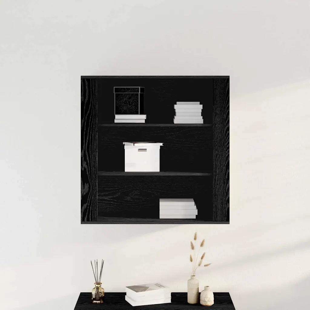 Armadietto a muro Rovere Nero 80 x 33 x 80 cm Legno multistrato 862803