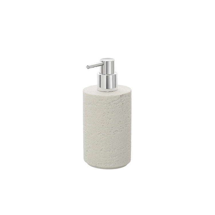 Dispenser sapone bianco linea Arizona in poliresina design moderno Feridras