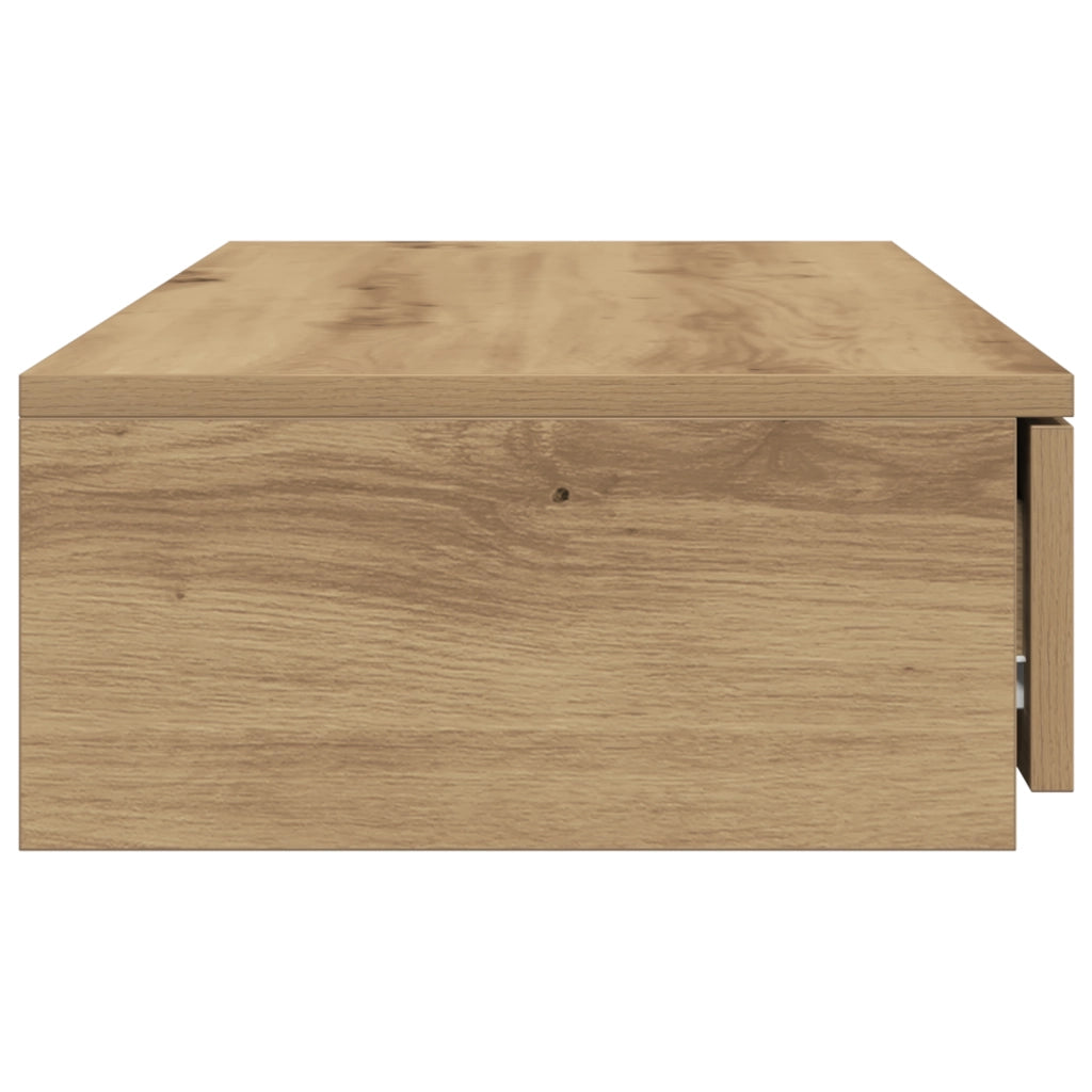 Cassetti per Letto in Rovere Artigianale 75x36,5x16,5 cm in Legno Ingegnerizzato