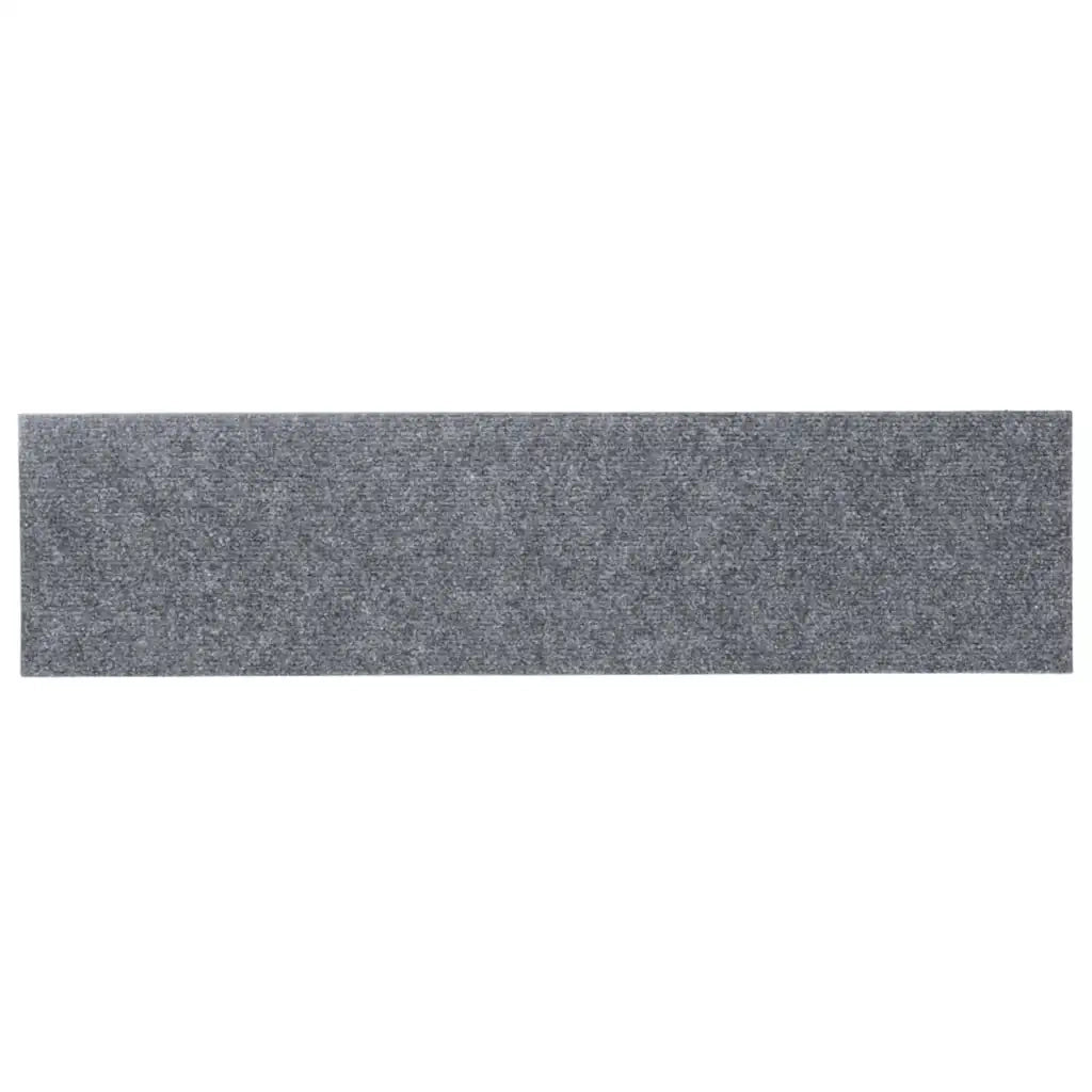 Tappetini per scale autoadesivi 15 pz 76x20 cm Grigio chiaro Rettangolari 326927