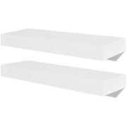 Mensola/armadietto da parete in MDF bianco per DVD/libri 2702108/2