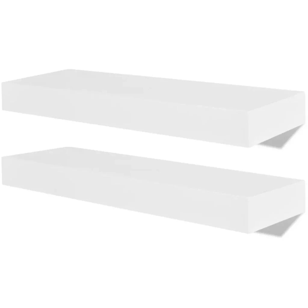 Mensola/armadietto da parete in MDF bianco per DVD/libri 2702108/2