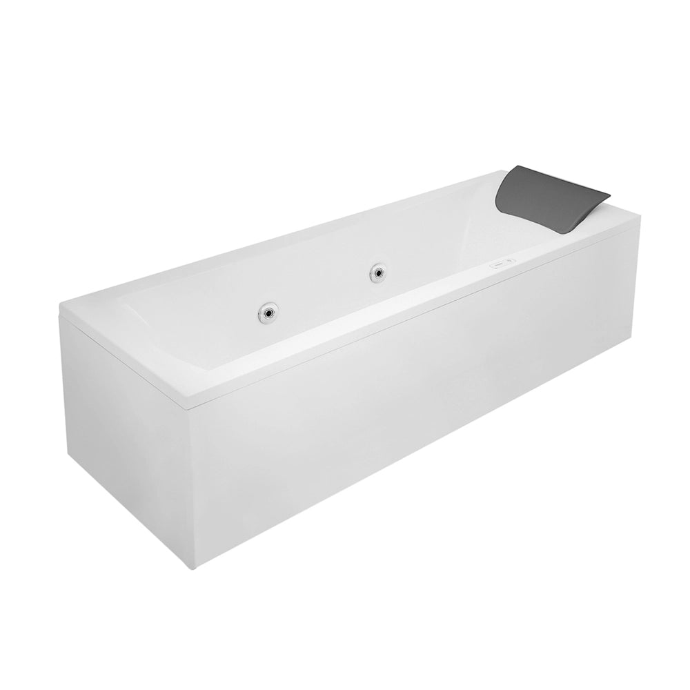 Vasca da bagno idromassaggio 170x70 a 6 JET bianco lucido con cuscino antibatterico Ypsilon