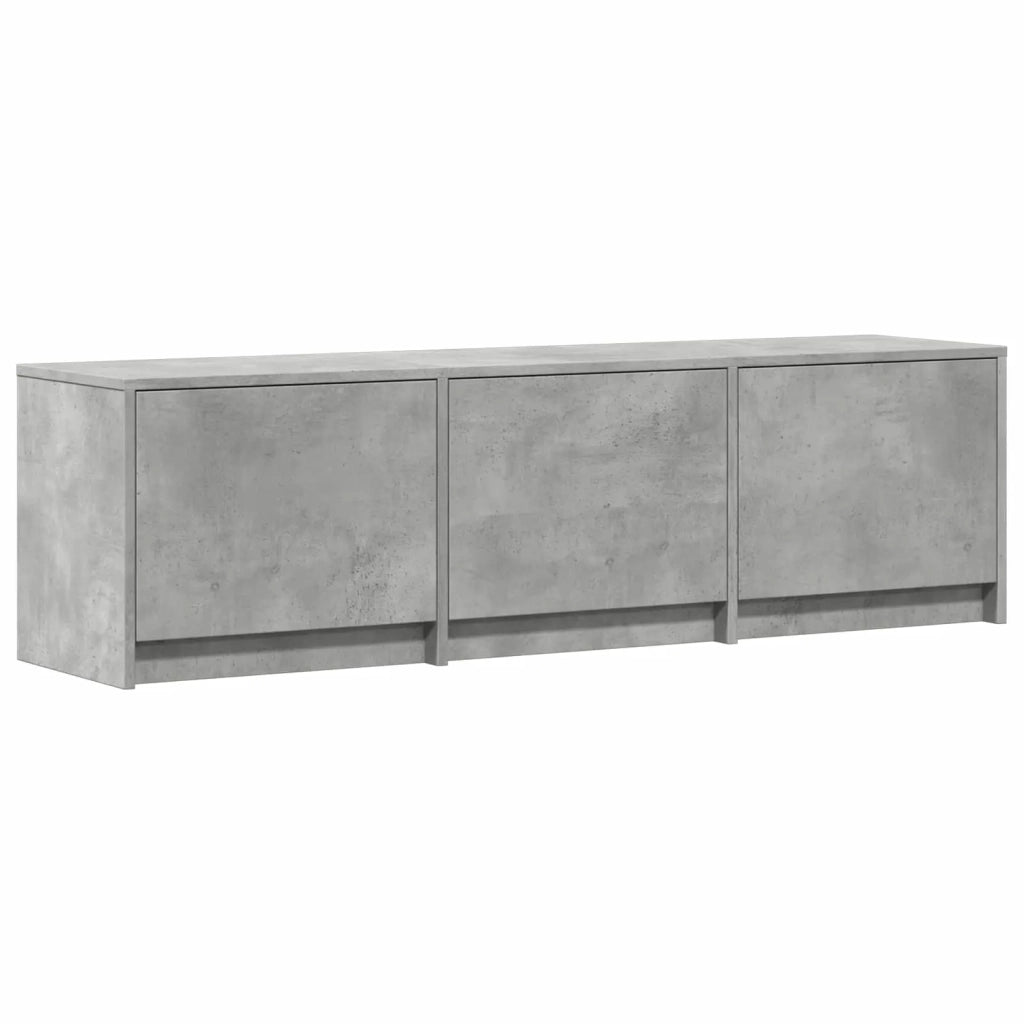Mobile TV con LED con LED Grigio Cemento 140 x 34 x 40 cm