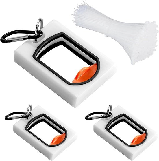 Set di organizzatore cavi 3 pezzi bianco comprensivo di 300 cavi isolanti - Organizzatore cavi per un efficiente gestione dei cavi