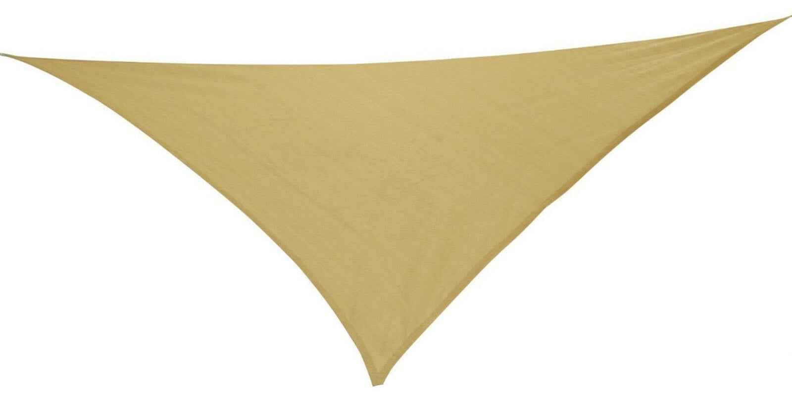 Tenda a Vela Ombreggiante Triangolare 500x500x500 cm in Poliestere 160 Gr/Mq Bauer Ecrù