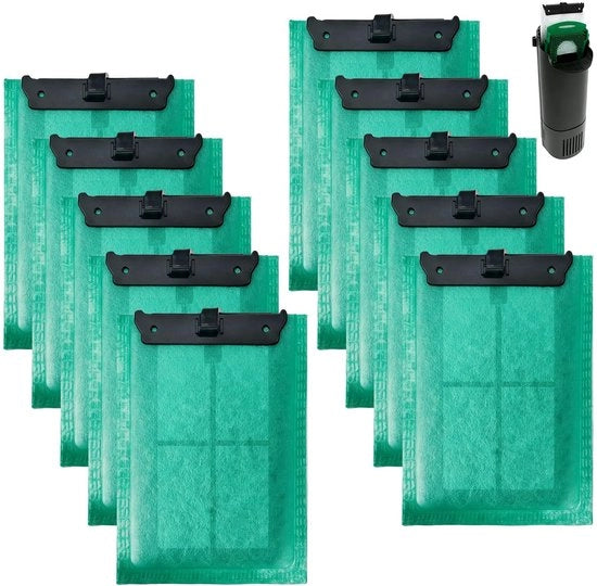Filtro adattivo 10 pezzi - Materiale di sostituzione per filtro - Compatibile con Filtro EasyCrystal 250 - FiltroBox EasyCrystal 300 - Materiale di alta qualità - Adatto per Filtro DecoFilter