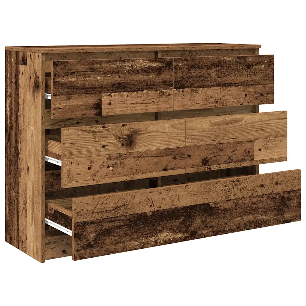 Credenza-Buffet-Armadio da cucina Legno Antico 100x35x76 cm in Legno Multistrato