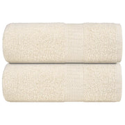 Asciugamani Ospiti 2 pz Crema 30x50 cm 360 g/mÂ² 100% Cotone