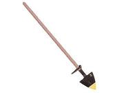 VANGA TIPO ROMA FORGIATA CON MANICO LEGNO  gr.1100 cm.24x24/170h.    IL CAMPO