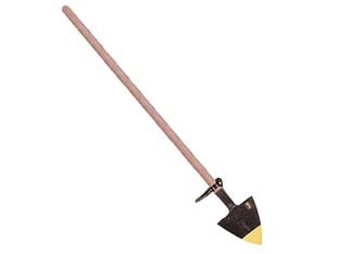VANGA TIPO ROMA FORGIATA CON MANICO LEGNO  gr.1100 cm.24x24/170h.    IL CAMPO