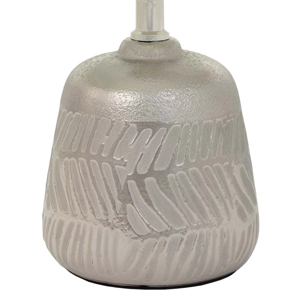 Lampada da tavolo in ceramica argento 13x13x21,5h