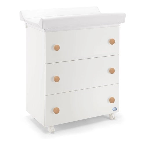 Bagnetto fasciatoio pali 0533winn win 3 cassetti bianco e naturale