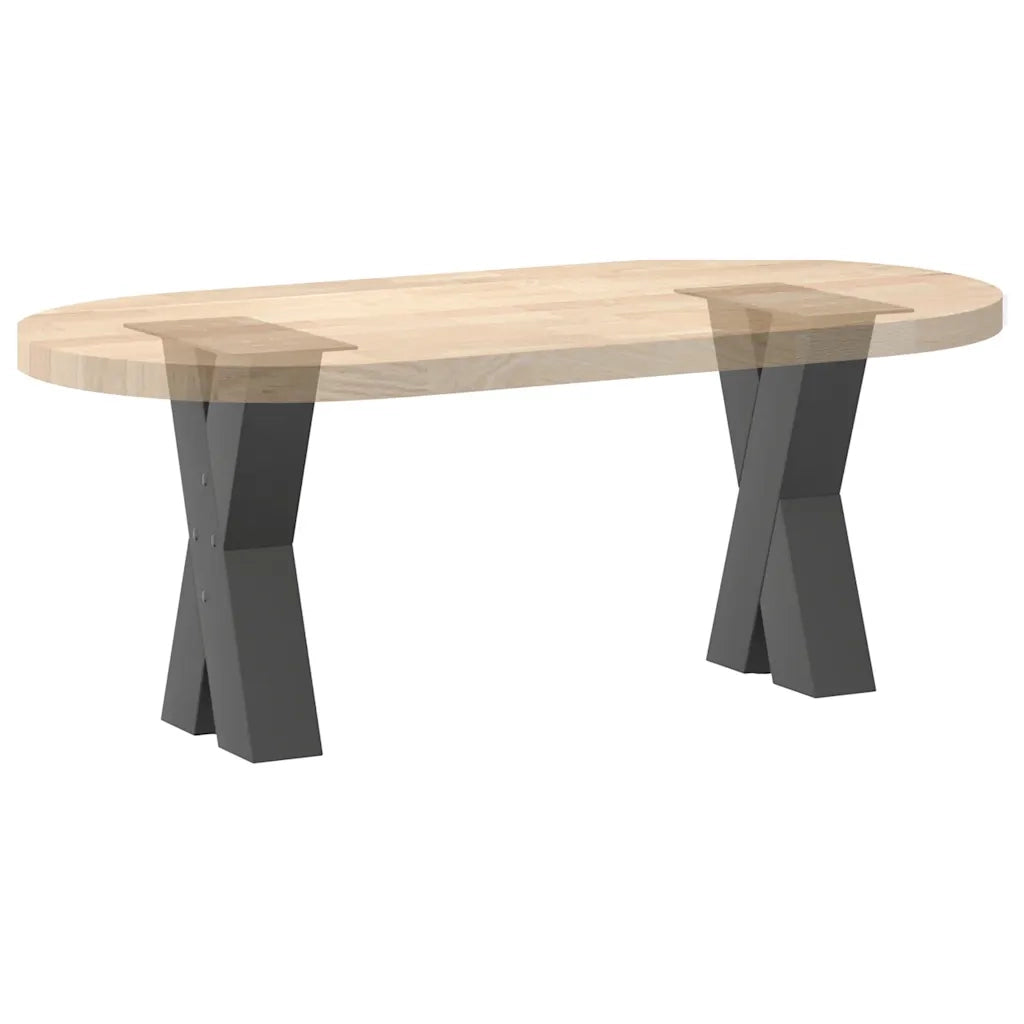 Gambe per Tavolino da Caffè a Forma di X 2 pz Antracite 38x(42-43) cm Acciaio 4012954
