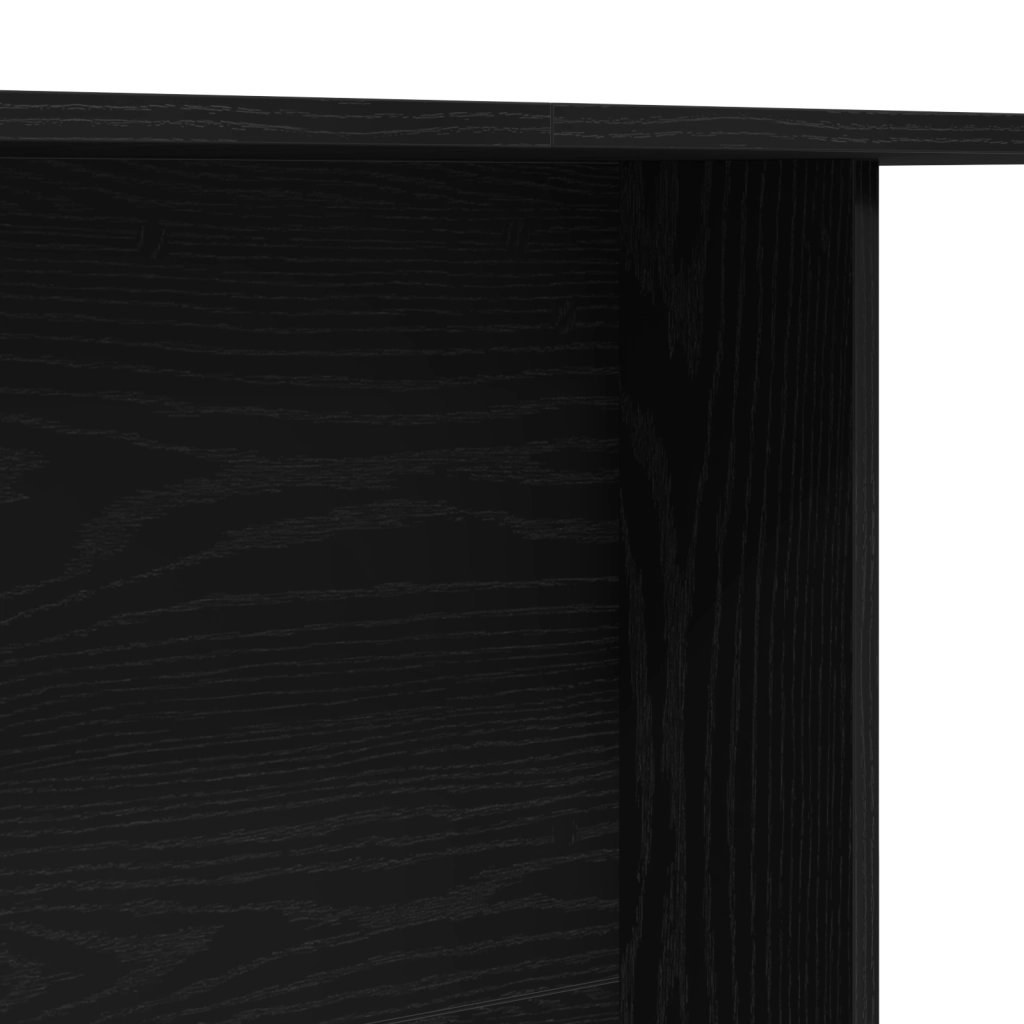 Tavolo da pranzo  Nero Rovere 110x60x75 cm Legno ingegnerizzato