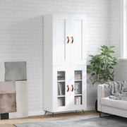 Credenza Bianca 69,5x34x180 cm in Legno Multistrato 3199593
