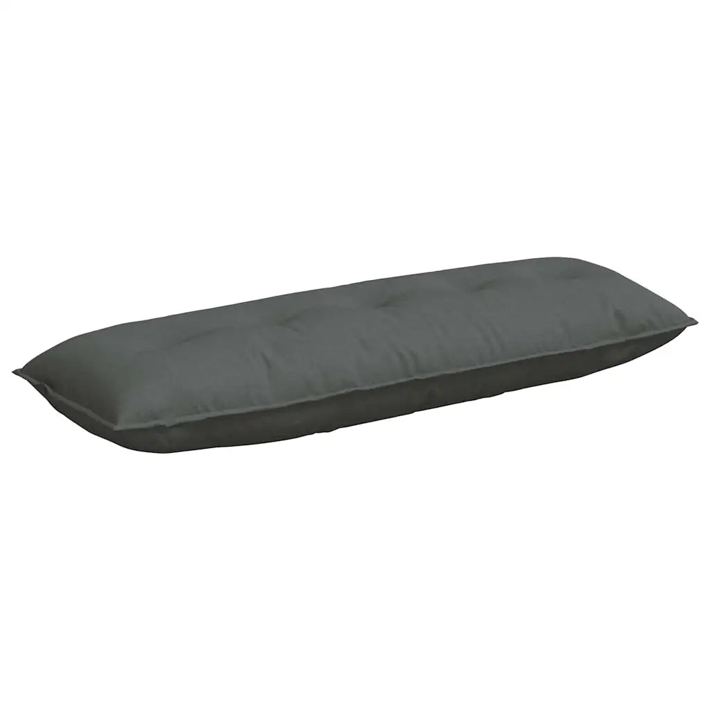 Cuscino per Schiena Grigio scuro 140 x 19 x 50 cm Tessuto