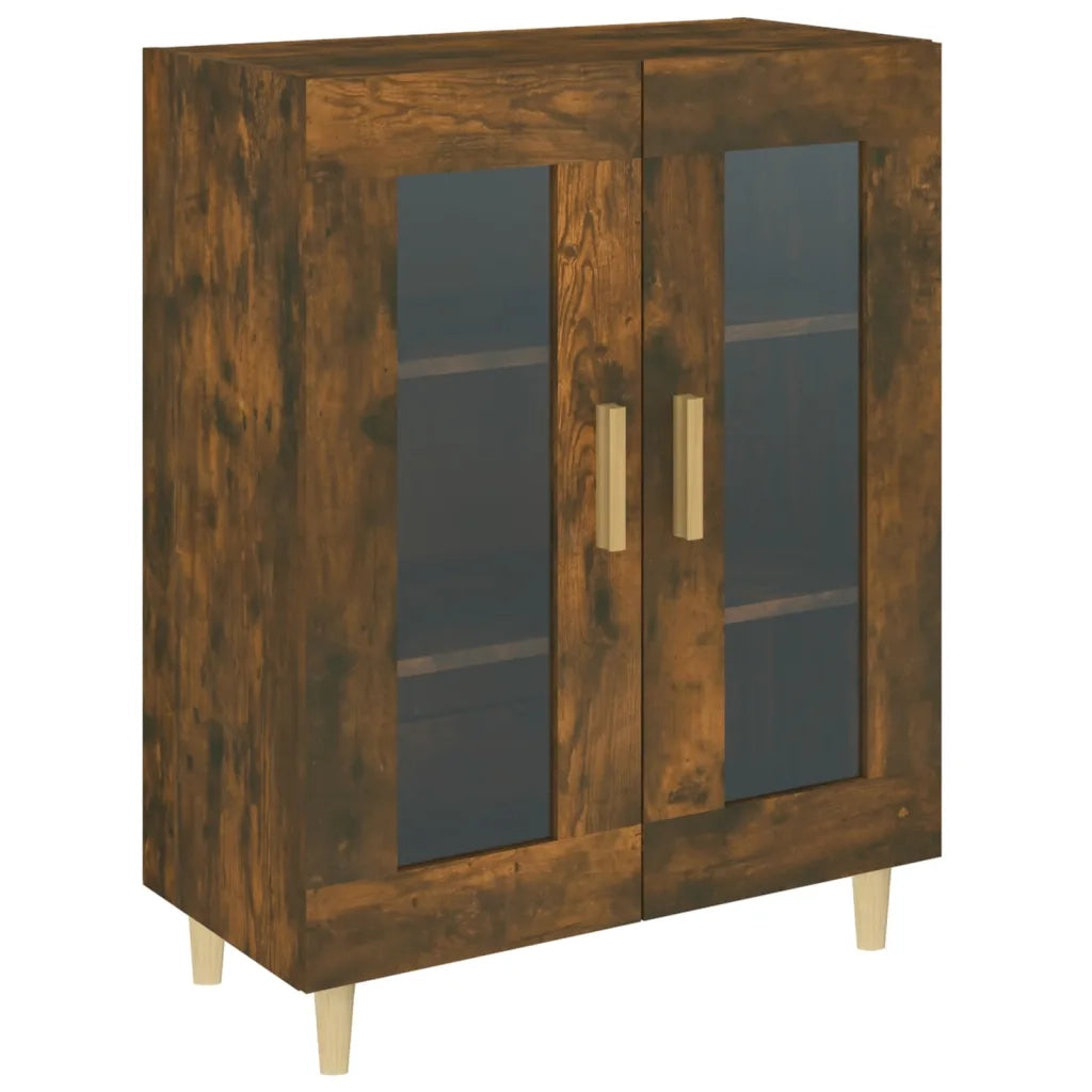 Credenza-Buffet-Armadio da cucina Rovere Fumo 69,5x34x90 cm in Legno Multistrato 100800