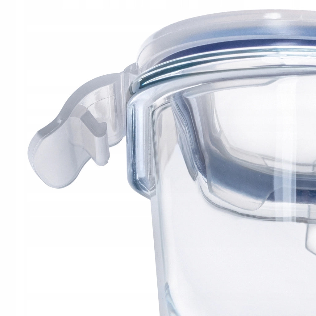 Set di contenitori per alimenti in vetro KADAX, contenitori in vetro con coperchio, portapranzo, 4 pezzi