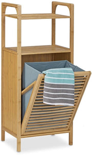 Recinzione per bagno in bambù con contenitore per sapone - spaziale - 1 pezzo - bambù - 95 x 40 x 30 cm