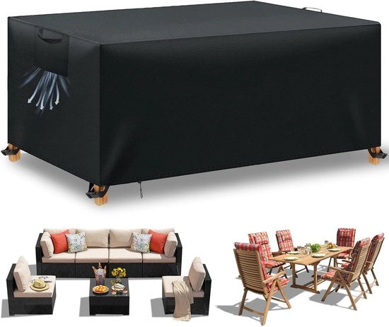 Copertura per mobili da giardino - impermeabile - nero - 420D Oxford - 125 x 63 x 74 cm