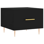 Tavolino da Salotto-Tavolino da soggiorno Nero 50x50x40 cm in Legno Multistrato