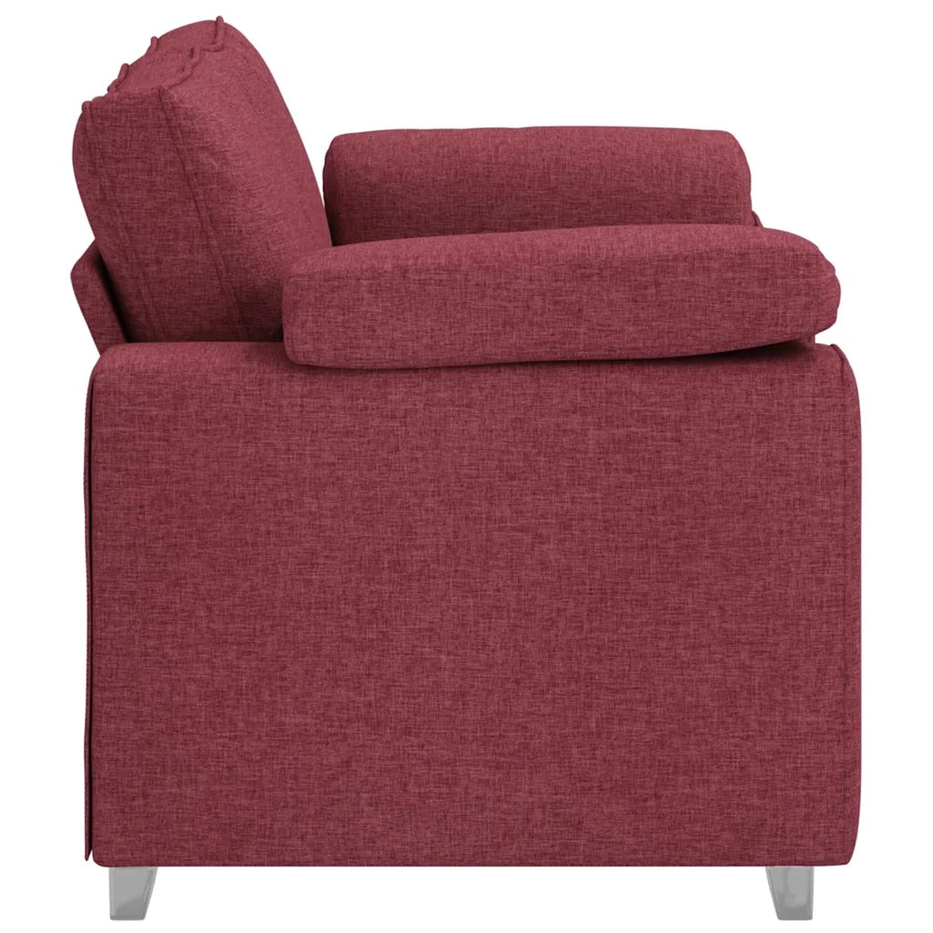 Divano-Sofa-Divanetto Rosso Vino 160 x 77 x 82 cm Tessuto