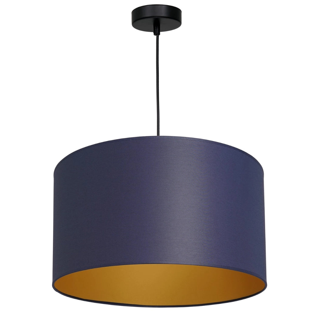 Lampada a sospensione Arden blu/oro Ø40 E27 Luminex