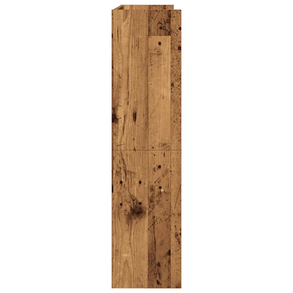 Scarpiera-Scaffale per scarpe Legno Antico 80x25x100 cm in Legno Multistrato
