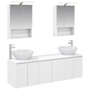 Set di Armadi da Bagno 5 pcs Bianco Legno ingegnerizzato 3406479