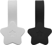 Clip per cappello magnetica - Viaggio - Portatile - Nero e Beige - Accessorio esterno - Adatto per borse - Compagno di cappello - 2 pezzi